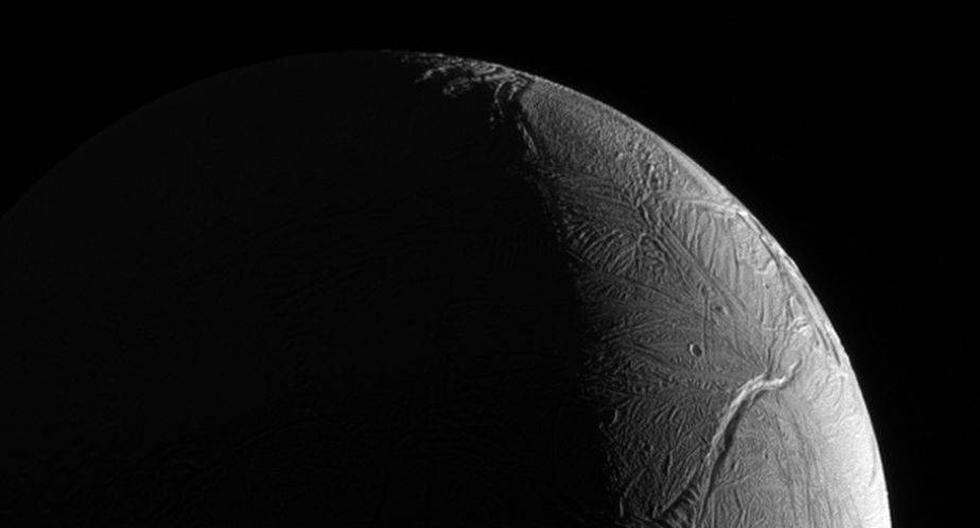 Encelado, una de las lunas de Saturno. (Foto: NASA)