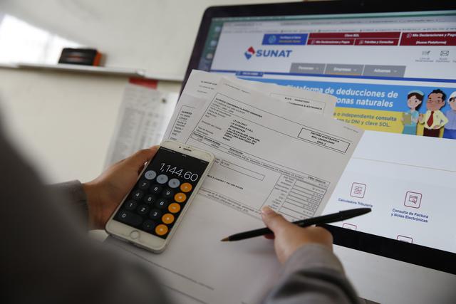 SUNAT ha habilitado un espacio para que las personas puedan realizar sus pagos de modo virtual. (Foto: GEC)