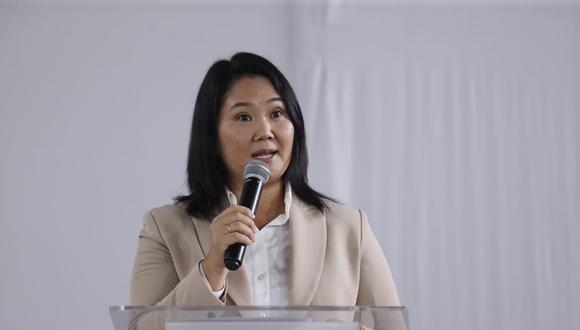 Keiko Fujimori criticó el mensaje a la Nación que brindó Pedro Castillo en el Congreso. Foto: archivo GEC