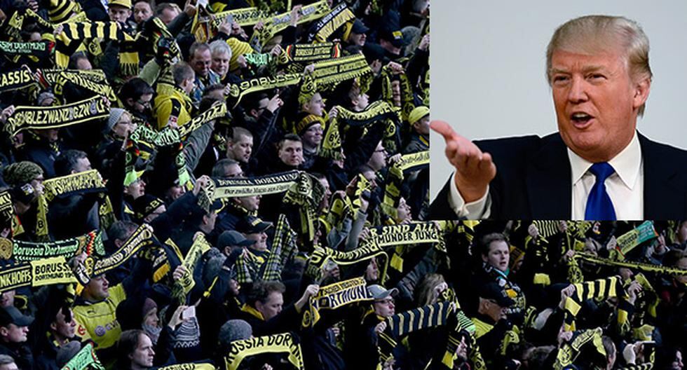 En Borussia Dortmund están en desacuerdo con postura de Donald Trump de construir un muro (Foto: Getty Images)