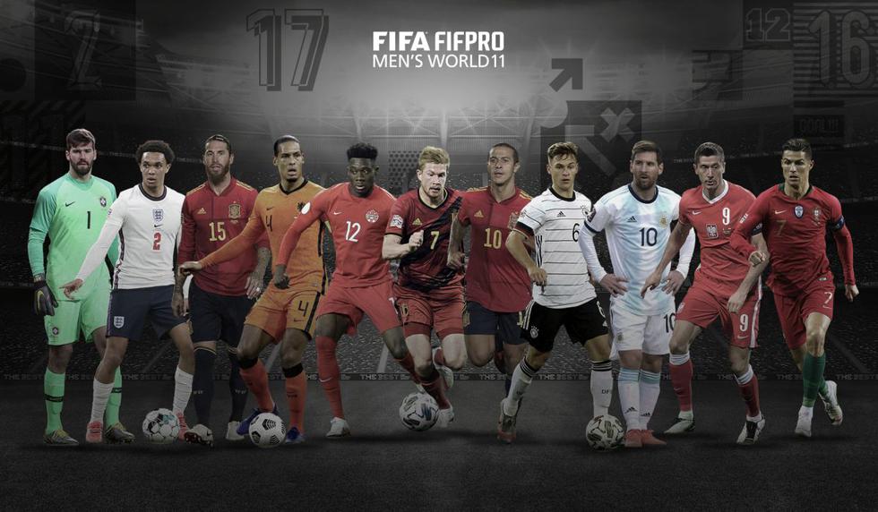 Así quedó conformado el once del 2020 que fue anunciado y premiado en la ceremonia del FIFA The Best.