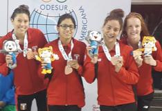 Equipo femenino de natación consigue bronce para Perú en los Juegos Suramericanos