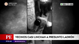 VES: vecinos casi linchan a presunto ladrón tras robo de mercadería valorizada en S/ 20 mil | VIDEO