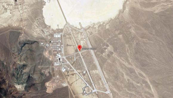 Area 51. Una base militar del Gobierno de los Estados Unidos en el estado de La Nevada, en la que teorías de conspiración mantienen que se guardan secretos sobre extraterrestres. (Captura de pantalla)