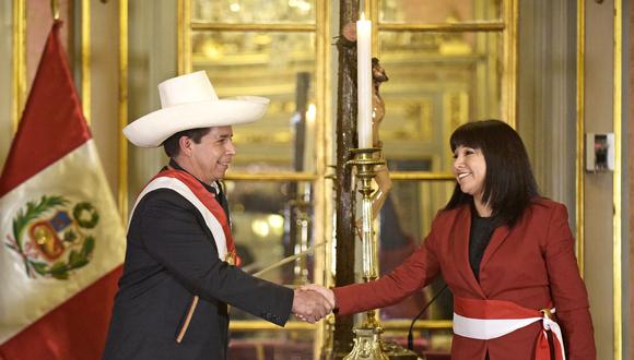 Mirtha Vásquez juró como nueva presidenta del Consejo de Ministros ayer. Foto: PCM