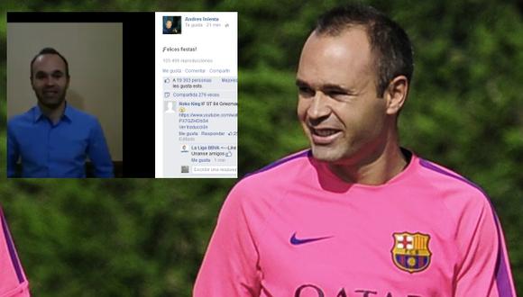 Facebook: Andrés Iniesta y sus deseos por Navidad