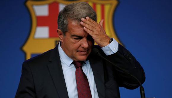 Joan Laporta se pronuncia tras la derrota de Barcelona. (Foto: EFE)