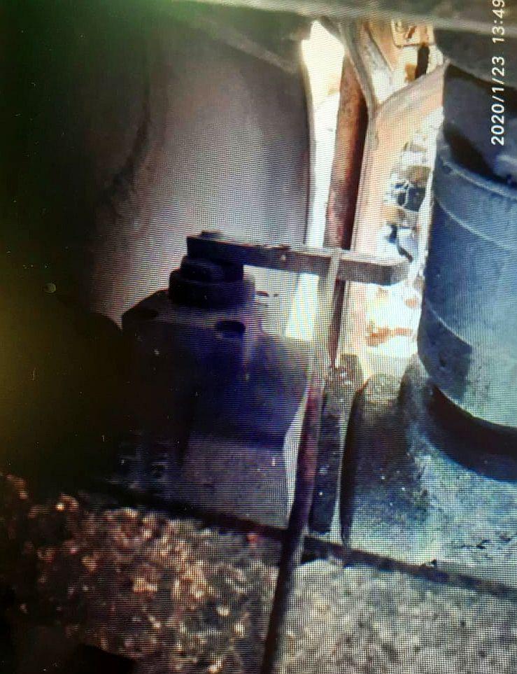 Imagen registrada por el personal del Osinergmin cuando inspeccionó el camión cisterna que provocó la deflagración e incendio en Villa El Salvador. (Foto: Osinergmin)