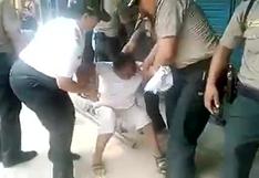 Pucallpa: comerciante se arroja al suelo para que no cierren su negocio por el estado de emergencia nacional 