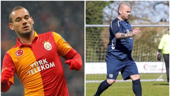 Wesley Sneijder tuvo un radical cambio en su aspecto físico. (Foto: EFE/Difusión)