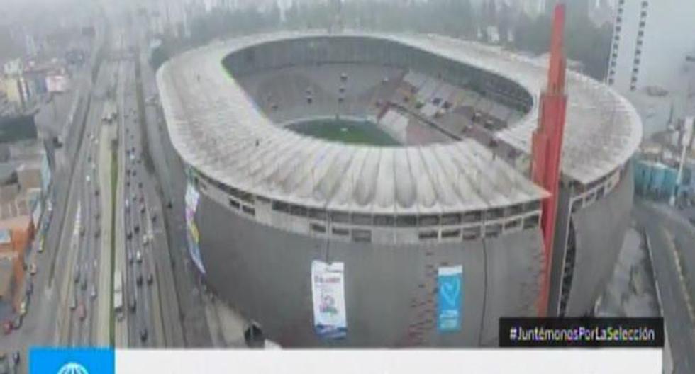 Así luce el estadio nacional de Lima para enfrentar a Colombia | Foto: Captura