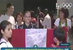 Río 2016: Ariana Orrego celebró con su familia y parte de la delegación peruana