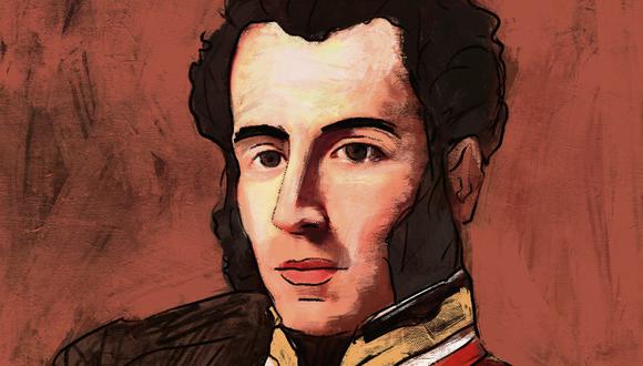 “Como testimonio de la gratitud nacional al héroe que inmortalizó su nombre sellando la Independencia del Perú”. (Ilustración: Giovanni Tazza).
