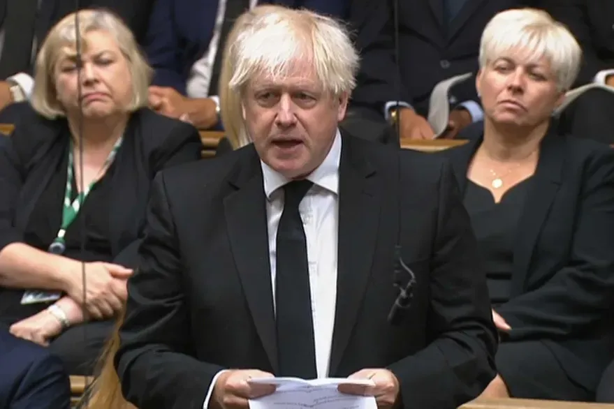 Former Prime Minister Boris Johnson.  (House Of Commons via PA Wire).