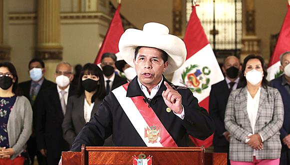 “Quiero precisar que las reuniones oficiales únicamente se realizan en Palacio de Gobierno. En mi domicilio, solo he recibido visitas de carácter personal", manifestó el presidente Pedro Castillo. (Foto: Presidencia)