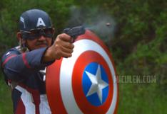 Anciano creó escudo del Capitán América y lo probó con balas
