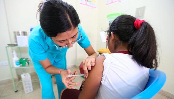 Según el Registro Nacional de Vacunados contra el VPH, se vacunó a 196,415 mil niñas con la primera dosis, durante el 2018. (Foto: Minsa)