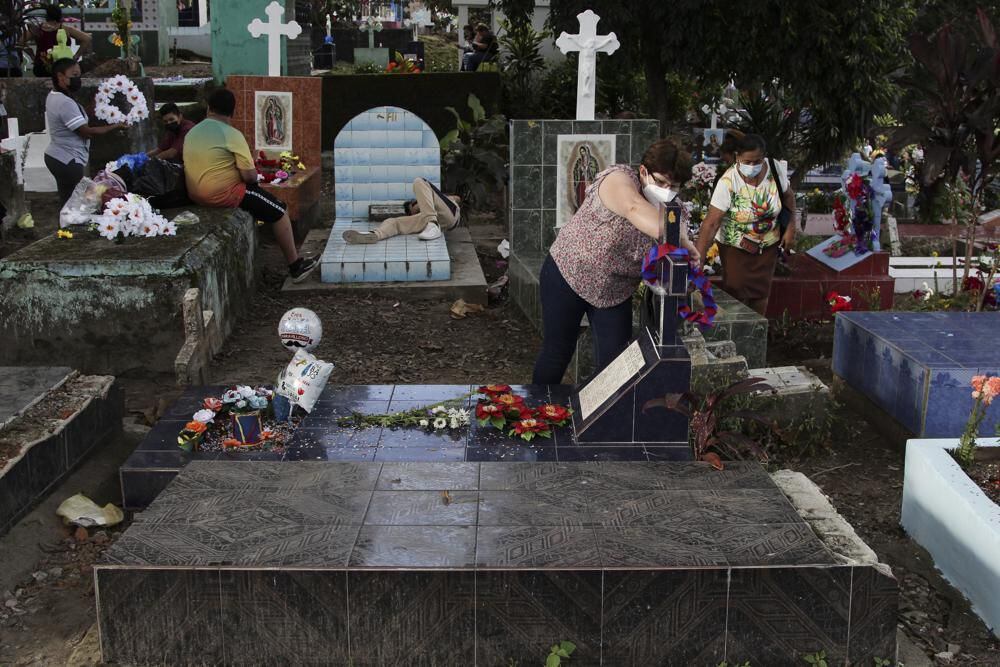 The Nueva San Salvador Cemetery, in Santa Tecla, El Salvador, on Wednesday, Nov. 2, 2022. (AP Photo/Salvador Meléndez).