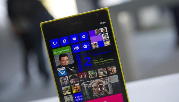 Windows Phone, sistema operativo de Microsoft para móviles. (AFP)