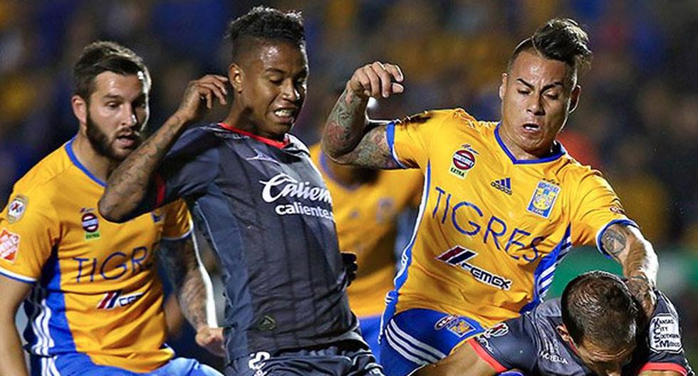 Tigres y Morelia igualaron 1-1 por la fecha 8 del Clausura de la Liga MX. Anotó un gol Raúl Ruidiaz. Luis Advíncula y Andy Polo fueron titulares. (Foto: Liga MX)