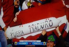 Copa América 2015: "Fuera Maduro", mensaje de hinchas venezolanos