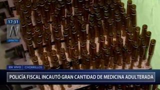 Chorrillos: intervienen laboratorio clandestino de medicina adulterada que operaba en vivienda