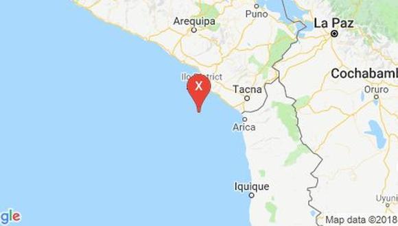 El epicentro del sismo fue ubicado a 78 kilómetros al sur de Ilo, en Moquegua, a una profundidad de 38 kilómetros.
