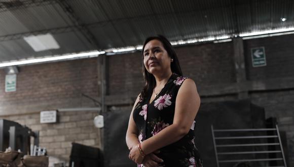 Nidia Vílchez se reunió con pequeños empresarios de VES. La exministra consideró que Carla García, Renzo Ibáñez, Evelin Orcón y Úrsula Silva pueden conducir el proceso de renovación del Partido Aprista. (Foto: Leandro Britto | El Comercio)