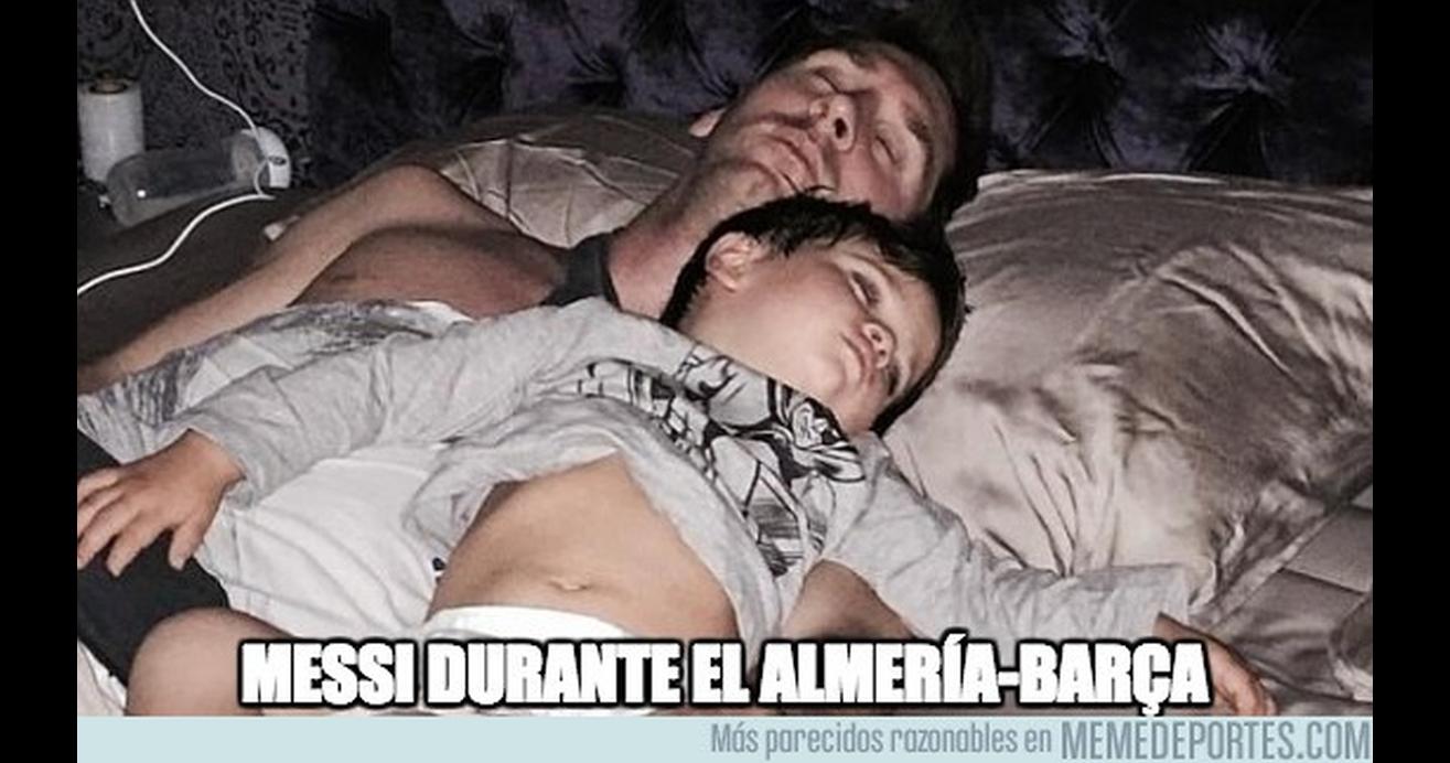 Almería vs. Barcelona:  los memes del partido apuntan a Messi - 1