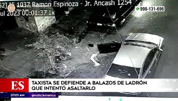 Taxista evitó robo en Barrios Altos. (Foto: América Noticias)