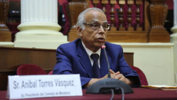 Aníbal Torres se presentó ante la Comisión de Defensa del Congreso. (Foto: Congreso)