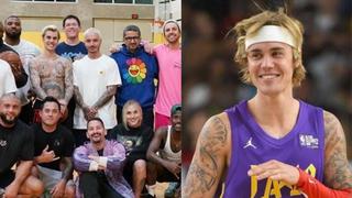 Justin Bieber, J Balvin y el dúo Mau y Ricky se juntan para jugar básquetbol