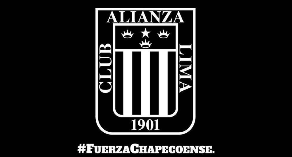 Alianza Lima se solidariza con el Chapecoense. (Foto: Alianza Lima / Facebook)