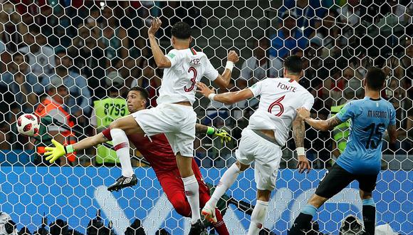 Pepe marcó en el Uruguay vs. Portugal. (Foto: Reuters)