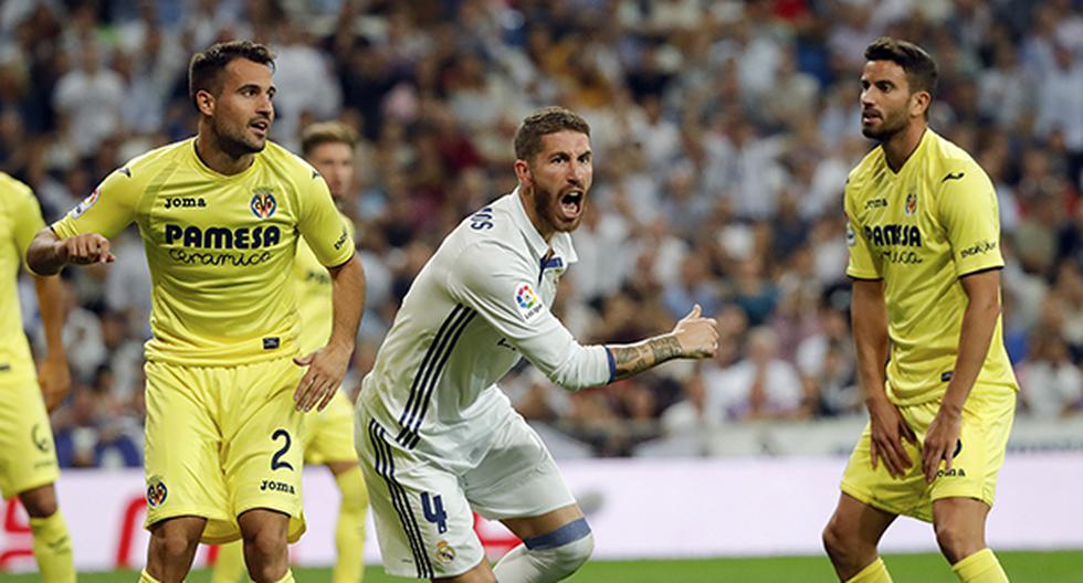 Sergio Ramos sorprendió al Villarreal al anotar el empate del Real Madrid en el inicio del segundo tiempo. Sin embargo, un detalle llamó la atención de todos. (Foto: EFE)