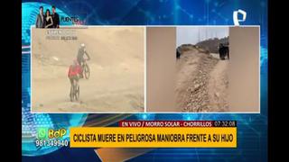 Ciclista pierde la vida frente a su hijo tras sufrir accidente en el Morro Solar [VIDEO]
