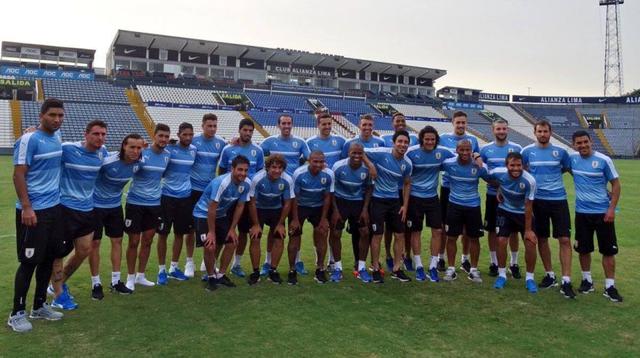 Selección uruguaya realizó su último entrenamiento en Matute - 4