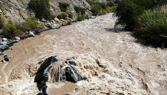 Actualmente, el río Cañete presenta un caudal de 177.04 metros cúbicos por segundo, ubicándolo en el umbral hidrológico de alerta naranja (tendencia ascendente). (Indeci)