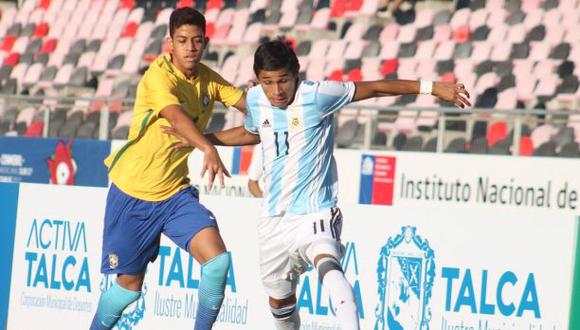 Argentina cayó 2-0 ante Brasil por el Sudamericano Sub-17