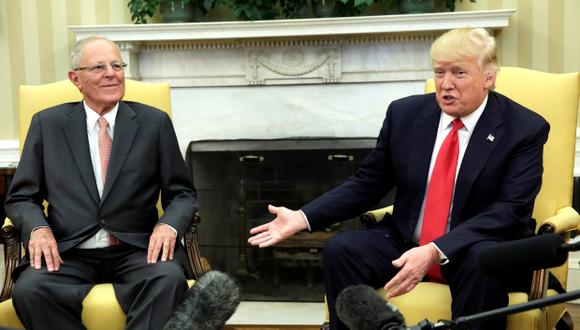 PPK visitó a Donald Trump en la Casa Blanca el pasado 24 de febrero. (Foto archivo: Reuters)