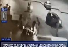 Lima: unos 30 delincuentes asaltaron a vecinos en toda una cuadra