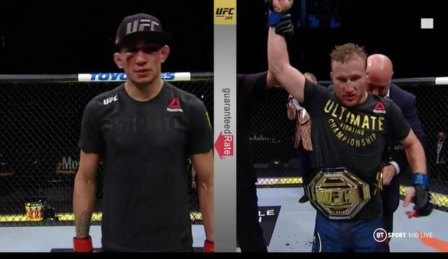 Justin Gaethje venció a Tony Ferguson en el evento estelar del UFC 249