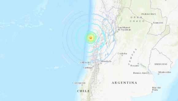 Sismo de magnitud 7,0 sacude el norte de Chile. (USGS).