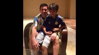 ¿Messi se disculpó con niño? esta foto circula en redes