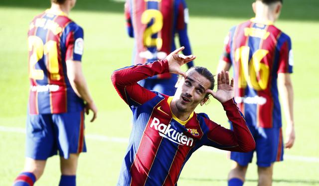 Antoine Griezmann anotó el 2-0 en el Barcelona vs. Osasuna | Foto: AP