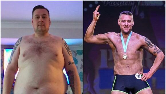 Foto viral, Su hijo le preguntó si iba a morir por sobrepeso y decidió  cambiar: bajó 100 kilos en tres años, Inglaterra, nnda nnrt, VIRALES