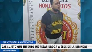 Lima: Policía captura a extranjero que pretendía introducir droga a la sede de la Dirincri