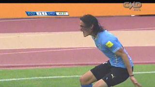 Uruguay: Edinson Cavani le anotó este gol de cabeza a Ecuador