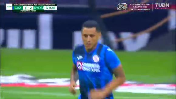 Gol de Yotún para el 1-2 en el Cruz Azul vs. Monterrey. (Video: TUDN)