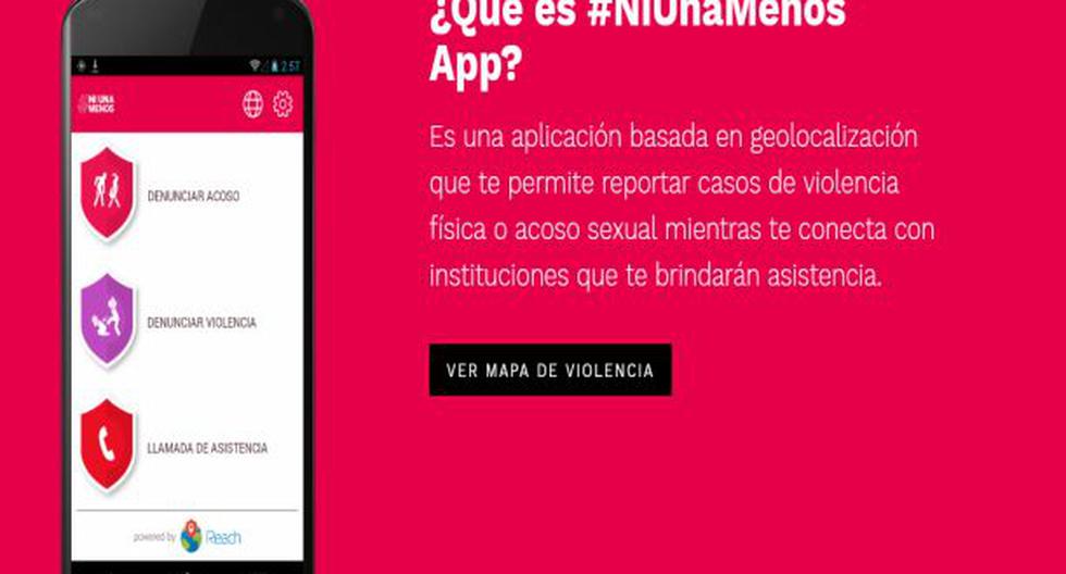 Desarrollan App para enfrentar la violencia contra la mujer. (Foto: #NiUnaMenosApp)
